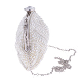 Maxbell Ladies Women Girl's Evening Wedding Party Bag Handbag Clutch Beaded Pearl Crystal Purse