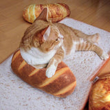 Maxbell Creative Simulation Plush Bread Shape Pillow Plush Nap Cushion Pet Cat Toy Size L