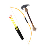 Maxbell Toy Archery Bow Arrows Ax Set Aboriginal Cosplay Kids Gift Outdoor Fun Play