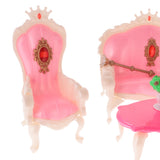 Maxbell Dollhouse Furniture Living Room Table Armchairs Sofa Set for 1/6 Barbie Doll