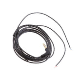 Maxbell 3.5mm Right Jack Earphone Audio Cable Repair Replacement Wire Line DIY Black