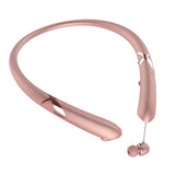 Maxbell Bluetooth Headphone Stereo Sport Headset Handsfree Black Neckband Earphone Gold