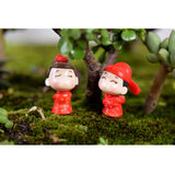 Maxbell 2 Pieces Miniature Resin Bride & Groom Figurine Landscape Pot Bonsai DIY Garden Outdoor Decor