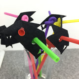 Maxbell 20x Graduation Cap Drinking Straw Disposable Straw Party Decoration Supplies