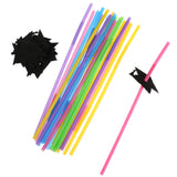 Maxbell 20x Graduation Cap Drinking Straw Disposable Straw Party Decoration Supplies