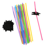 Maxbell 20x Graduation Cap Drinking Straw Disposable Straw Party Decoration Supplies