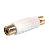 Maxbell White RCA Female to Female Coupler Joiner AV/Audio/Video Cable Connector Pack of 1PC