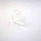 Maxbell Creative Heart-shaped Clear Plant Flower Glass Vase Terrarium Container Hydroponic Pot Home Office Decor