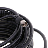 Maxbell 13 Meters F Male Connectors RG6 Coaxial Cable Satellite TV Video Wire Black