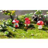 Maxbell 3x Mini Dollhouse Bonsai Craft Garden Resin Landscape DIY Mushroom Decor