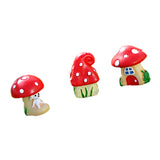 Maxbell 3x Mini Dollhouse Bonsai Craft Garden Resin Landscape DIY Mushroom Decor