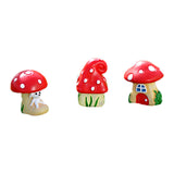 Maxbell 3x Mini Dollhouse Bonsai Craft Garden Resin Landscape DIY Mushroom Decor