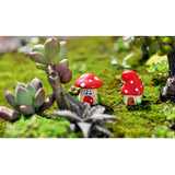 Maxbell 3x Mini Dollhouse Bonsai Craft Garden Resin Landscape DIY Mushroom Decor