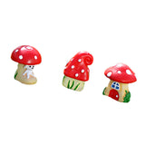 Maxbell 3x Mini Dollhouse Bonsai Craft Garden Resin Landscape DIY Mushroom Decor