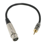 Maxbell 1/8'' 3.5mm Jack Male to XLR Female Stereo Audio Adapter Patch Cable Cord, Microphone Cable