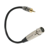 Maxbell 1/8'' 3.5mm Jack Male to XLR Female Stereo Audio Adapter Patch Cable Cord, Microphone Cable