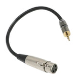 Maxbell 1/8'' 3.5mm Jack Male to XLR Female Stereo Audio Adapter Patch Cable Cord, Microphone Cable