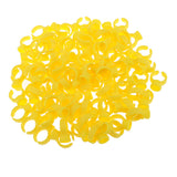 Maxbell Lot of 100Pieces Plastic Microblading Pigment Eyelash Extension Glue Rings Ink Holder Permanent Eyebrow Lip Makeup Supply