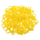Maxbell Lot of 100Pieces Plastic Microblading Pigment Eyelash Extension Glue Rings Ink Holder Permanent Eyebrow Lip Makeup Supply