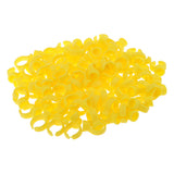 Maxbell Lot of 100Pieces Plastic Microblading Pigment Eyelash Extension Glue Rings Ink Holder Permanent Eyebrow Lip Makeup Supply