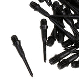 Maxbell 100 Packs Plastic Black 27mm Replacement Electronic Darts Soft Tips For Indoor Gaming