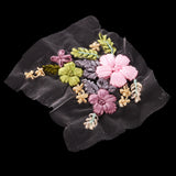 Maxbell Elegant Ribbons Embroidery Flower Sewing Applique Embellishments for DIY Clothes Decoration #6