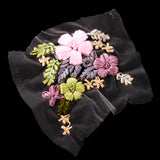 Maxbell Elegant Ribbons Embroidery Flower Sewing Applique Embellishments for DIY Clothes Decoration #6