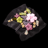 Maxbell Elegant Ribbons Embroidery Flower Sewing Applique Embellishments for DIY Clothes Decoration #6