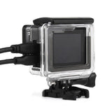 Maxbell Wire Connectable Protective Side Open Housing Case Cover for Gopro Hero 3+ 4 Camera Clear