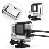 Maxbell Wire Connectable Protective Side Open Housing Case Cover for Gopro Hero 3+ 4 Camera Clear