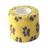 Maxbell 4.5m Flexible Medical Care Pet Cat Dog Cohesive Bandage Tape Wrap Yellow