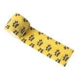 Maxbell 4.5m Flexible Medical Care Pet Cat Dog Cohesive Bandage Tape Wrap Yellow