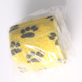 Maxbell 4.5m Flexible Medical Care Pet Cat Dog Cohesive Bandage Tape Wrap Yellow