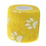 Maxbell 4.5m Flexible Medical Care Pet Cat Dog Cohesive Bandage Tape Wrap Yellow