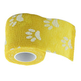 Maxbell 4.5m Flexible Medical Care Pet Cat Dog Cohesive Bandage Tape Wrap Yellow