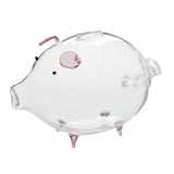 Maxbell Cute Cartoon Piggy Money Bank Kids Favor Glass Storage Box Bottle