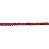 Maxbell 5x8mm Ruby Red Jade Faceted Round Loose Beads Jewelry Bracelet DIY Making