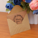 Maxbell Pack of 50 Brown Wedding Party Pageant Birthday Thank You Kraft Cards Envelops