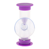 Maxbell 3 Minutes Acrylic Sucker Sandglass Hourglass for Cooking Sand Clock Timer Game Supplies Purple