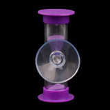 Maxbell 3 Minutes Acrylic Sucker Sandglass Hourglass for Cooking Sand Clock Timer Game Supplies Purple