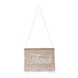 Maxbell Thank & You Signs Hessian Burlap Chair Banner Rustic Wedding Decoration