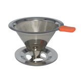Maxbell Stainless Mesh Coffee Filter Cup Cone Pour Over Drip Dripper Holder #2 115mm