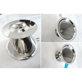 Maxbell Stainless Mesh Coffee Filter Cup Cone Pour Over Drip Dripper Holder #2 115mm