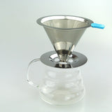 Maxbell Stainless Mesh Coffee Filter Cup Cone Pour Over Drip Dripper Holder #2 115mm