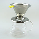 Maxbell Stainless Mesh Coffee Filter Cup Cone Pour Over Drip Dripper Holder #2 115mm