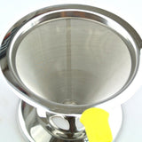 Maxbell Stainless Mesh Coffee Filter Cup Cone Pour Over Drip Dripper Holder #2 115mm