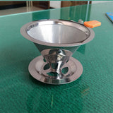 Maxbell Stainless Mesh Coffee Filter Cup Cone Pour Over Drip Dripper Holder #2 115mm