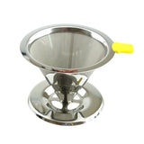 Maxbell Stainless Mesh Coffee Filter Cup Cone Pour Over Drip Dripper Holder #2 115mm