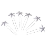 Maxbell 6 Pcs Retro Bridal Rhinestone Hair Pins U-shaped Elegant Lady Hairclip