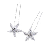 Maxbell 6 Pcs Retro Bridal Rhinestone Hair Pins U-shaped Elegant Lady Hairclip